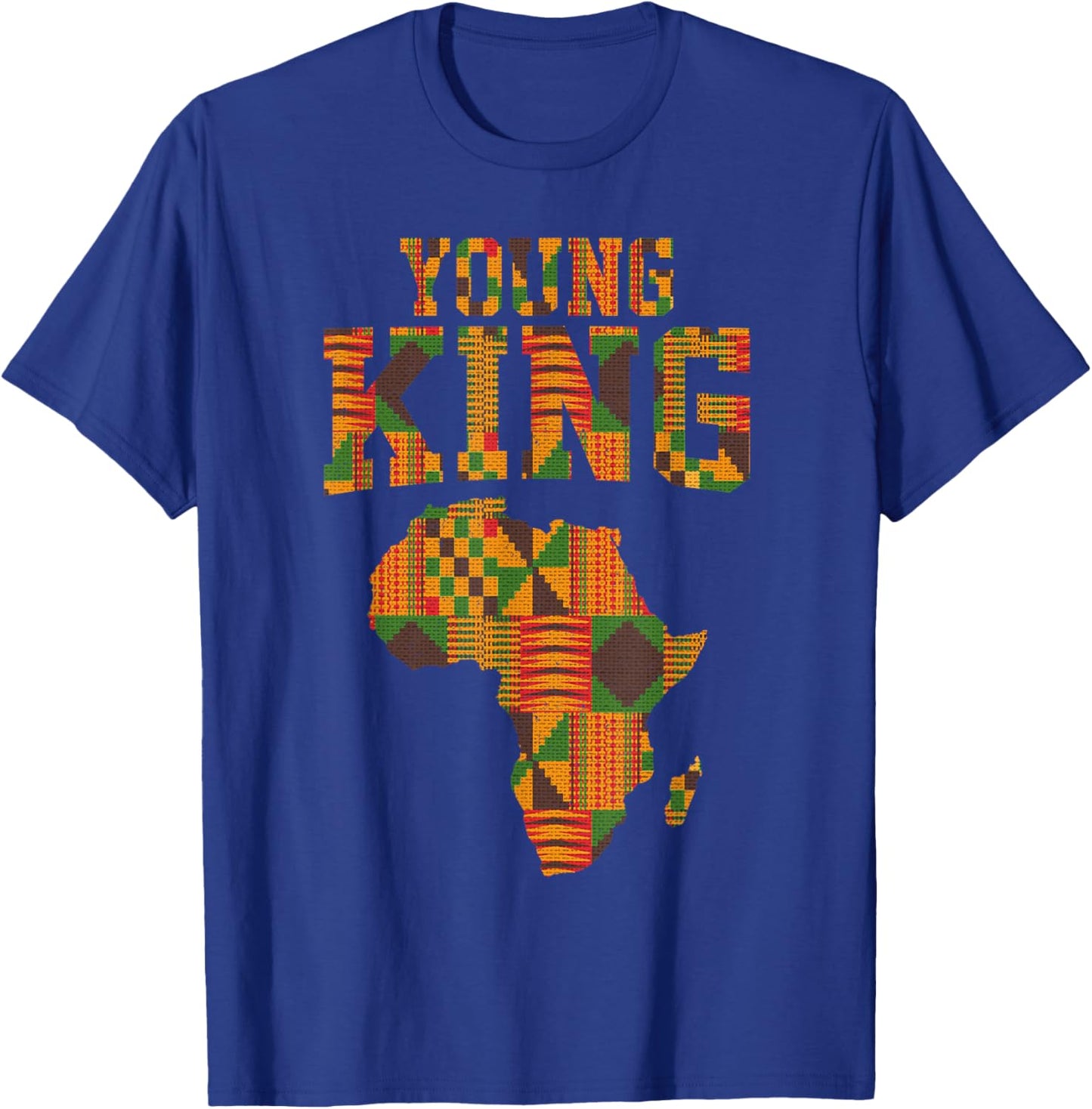 African King Art For Boys Toddlers Kente Cloth African Print T-Shirt - T-Shirt | Royal
