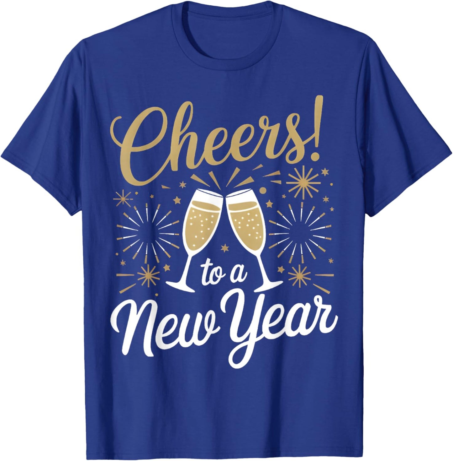Cheers To A New Year Happy New Year 2026 T-Shirt - T-Shirt | Royal