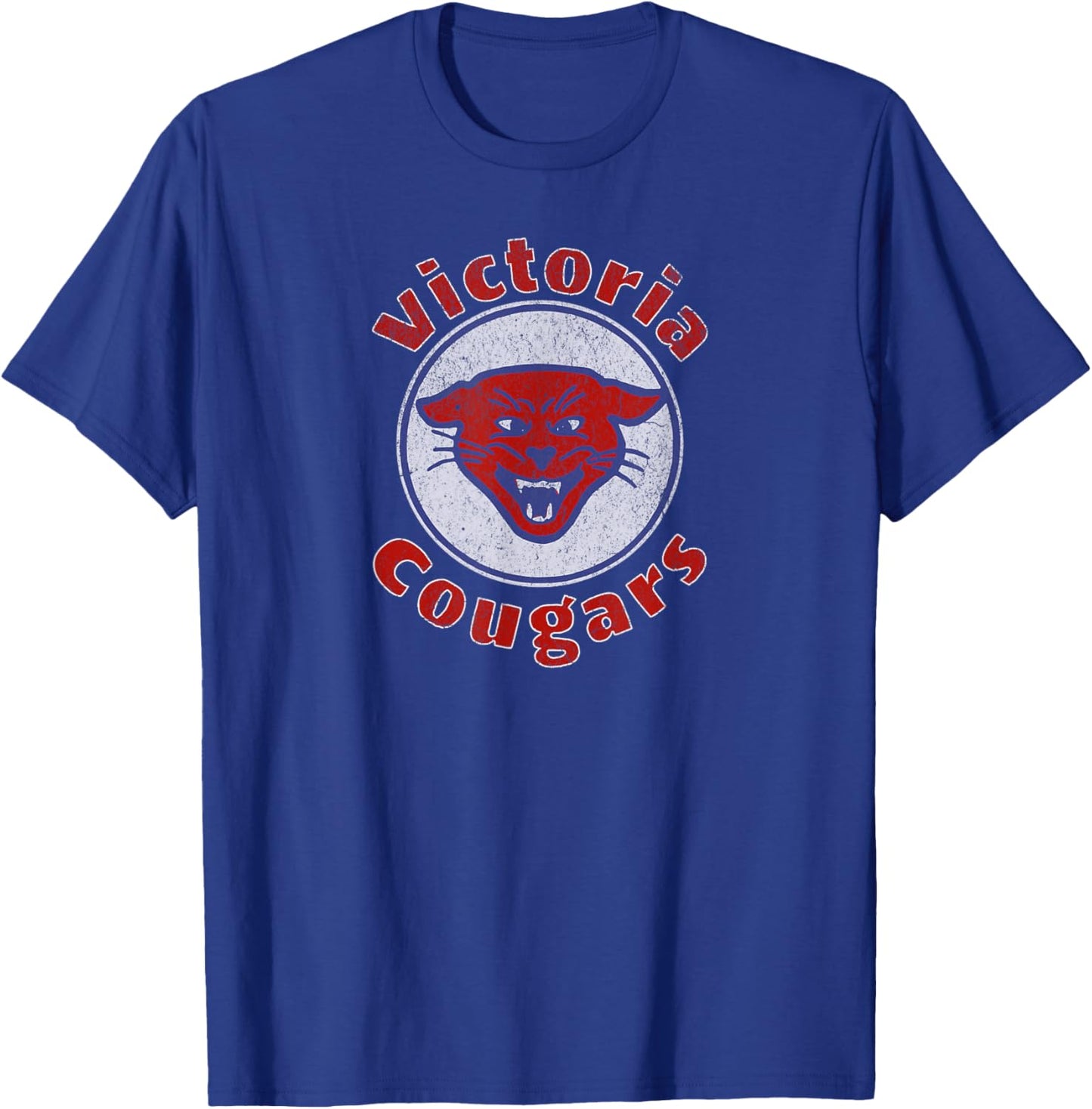 Defunct Hockey Team Victoria Cougars Hockey Fifties Hockey T-Shirt - T-Shirt | Royal