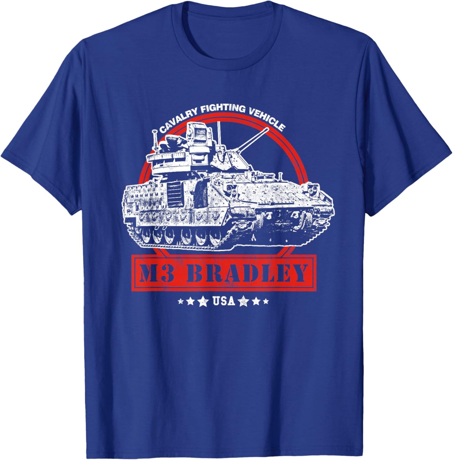 M3 Bradley Cavalry Fighting Vehicle T-Shirt - T-Shirt | Royal