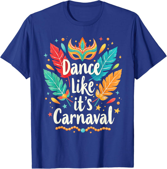 Carnival In Brazil Samba Parade Rhythm Feather Brazilian T-Shirt - T-Shirt | Royal