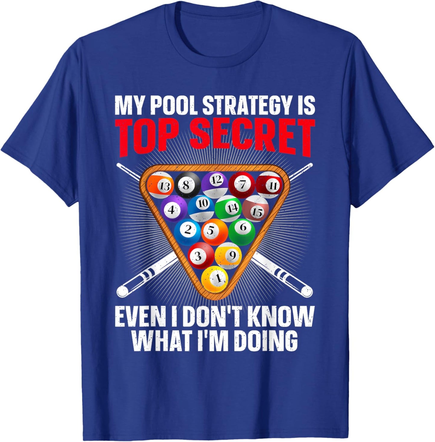 Funny Pool Player Design Women 8 Ball Billiard Lover T-Shirt - T-Shirt | Royal
