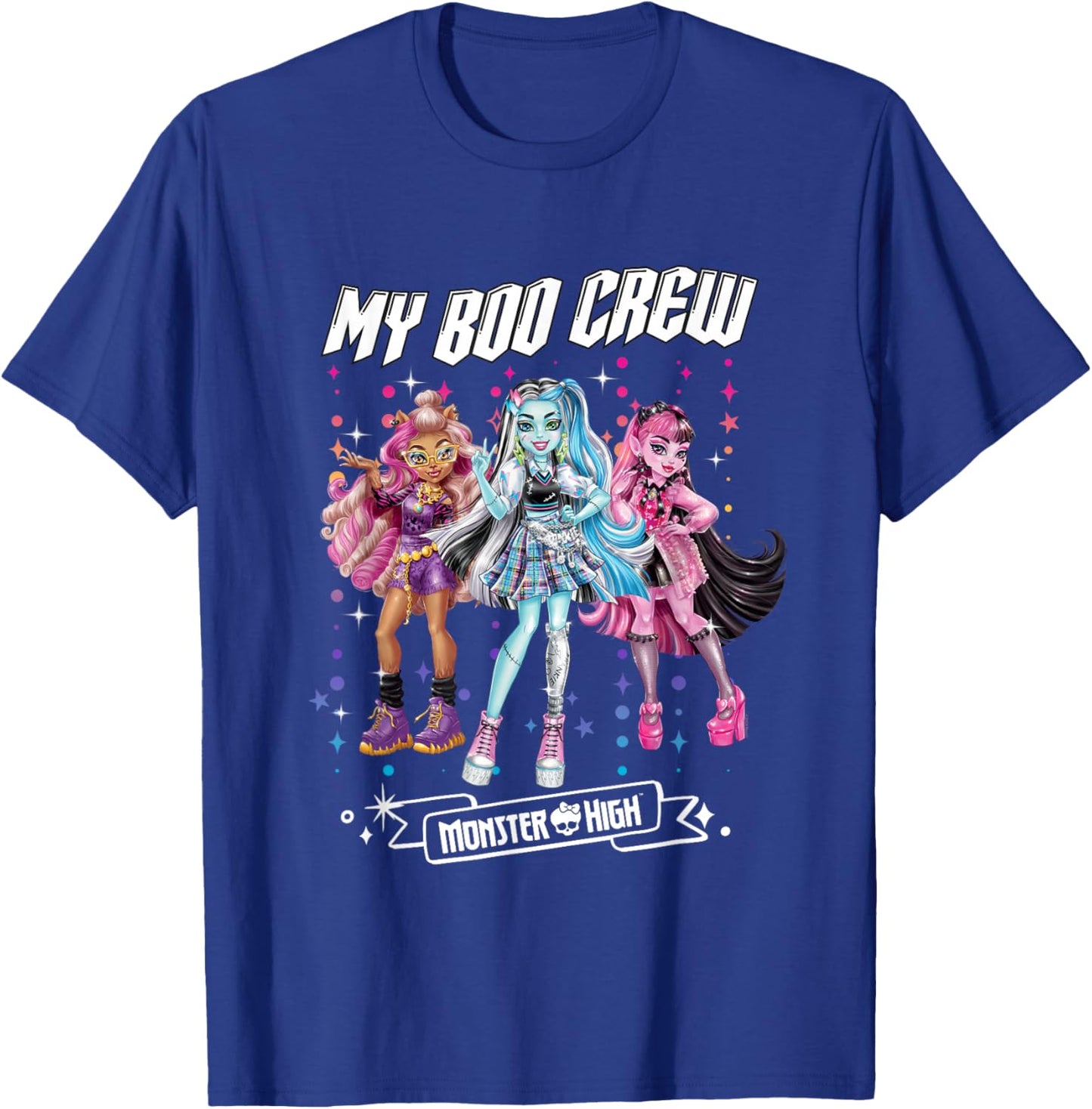 Monster High - My Boo Crew Clawdeen Frankie Draculaura T-Shirt - T-Shirt | Royal