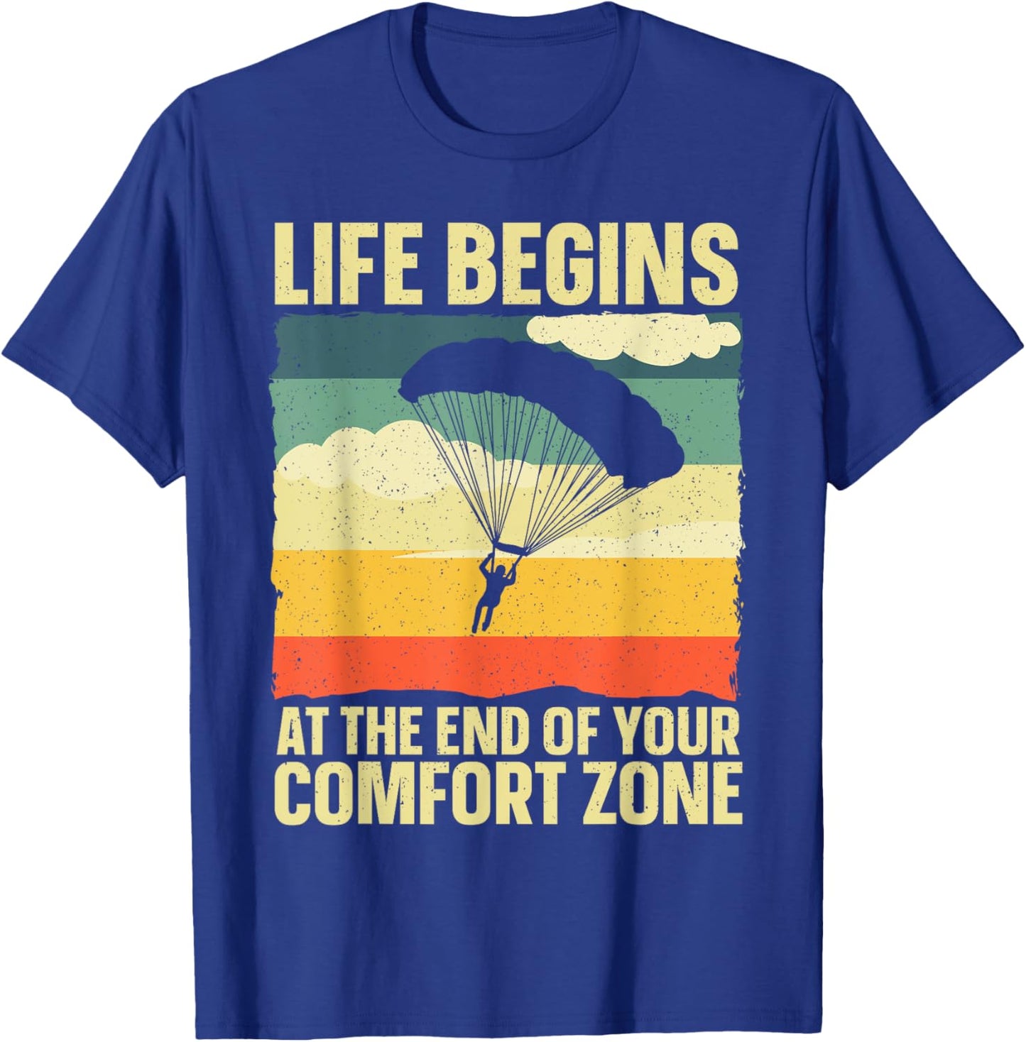 Funny Skydiving Art Women Skydiver Sky Diving Lover T-Shirt - T-Shirt | Royal