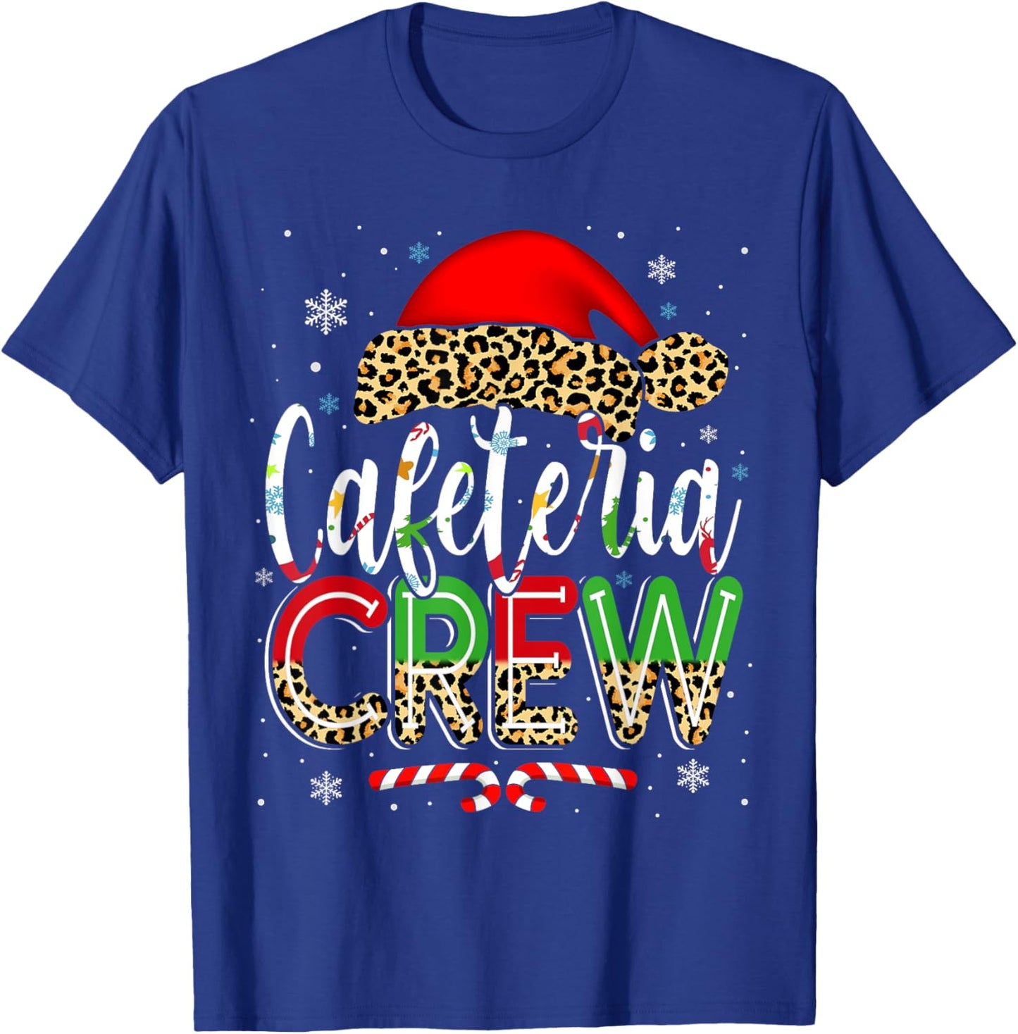 Cafeteria Crew Christmas Lunch Lady Xmas Ugly Sweater T-Shirt - T-Shirt | Royal