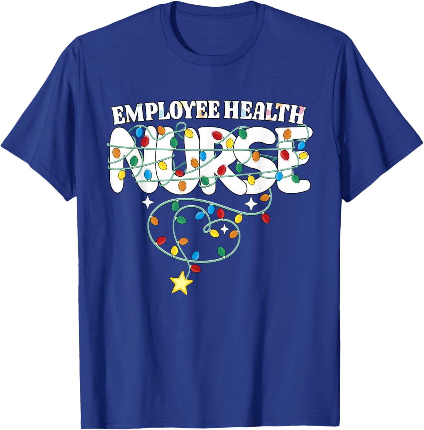 Employee Health Nurse Christmas Occupational Health RN Squad T-Shirt - T-Shirt | Royal
