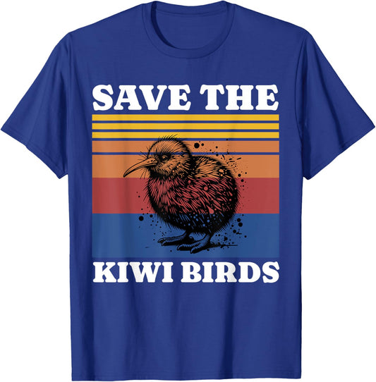 Save The Kiwi T-Shirt - T-Shirt | Royal