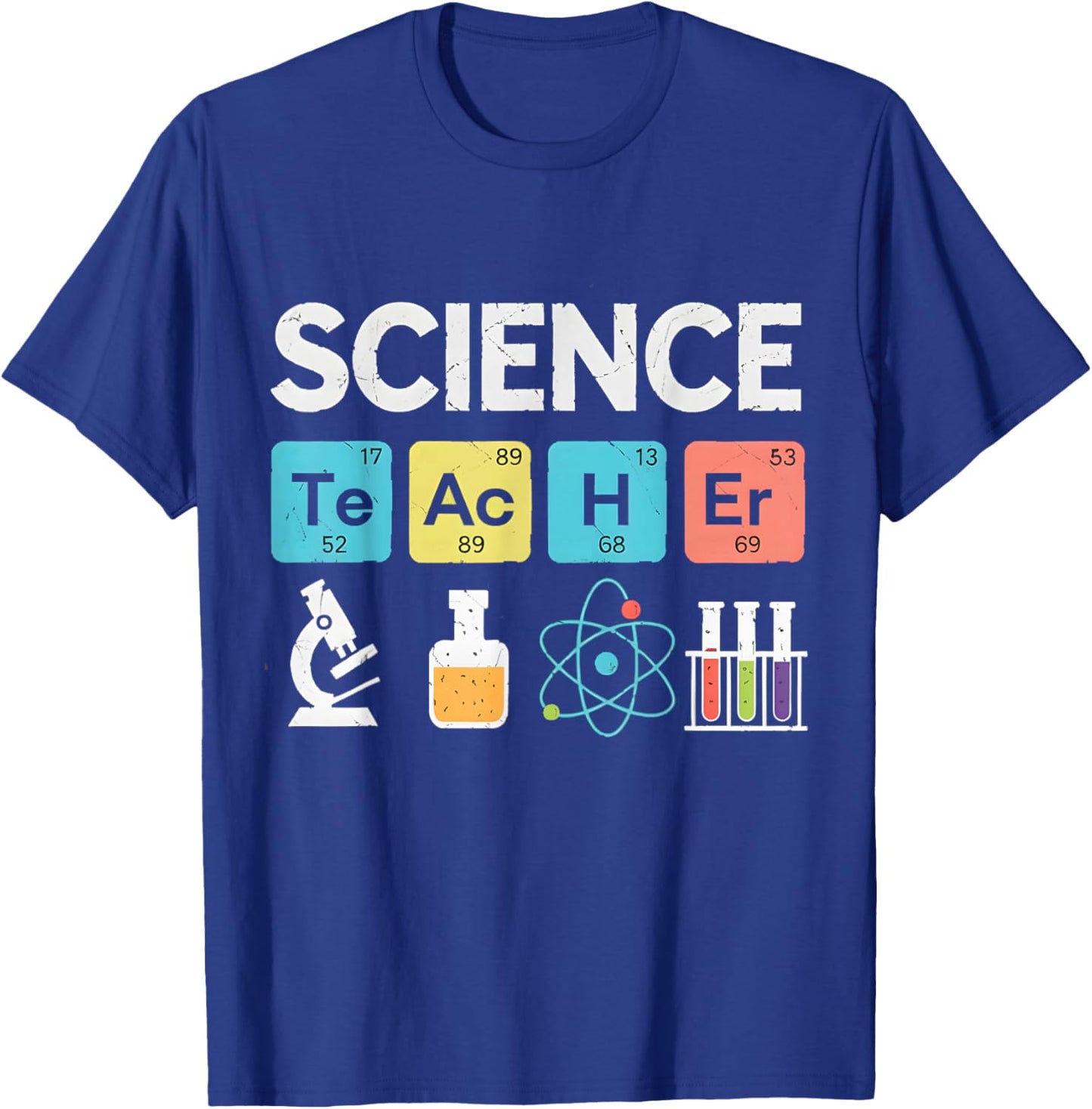 Funny Elements Periodic Table Science Teacher T-Shirt - T-Shirt | Royal