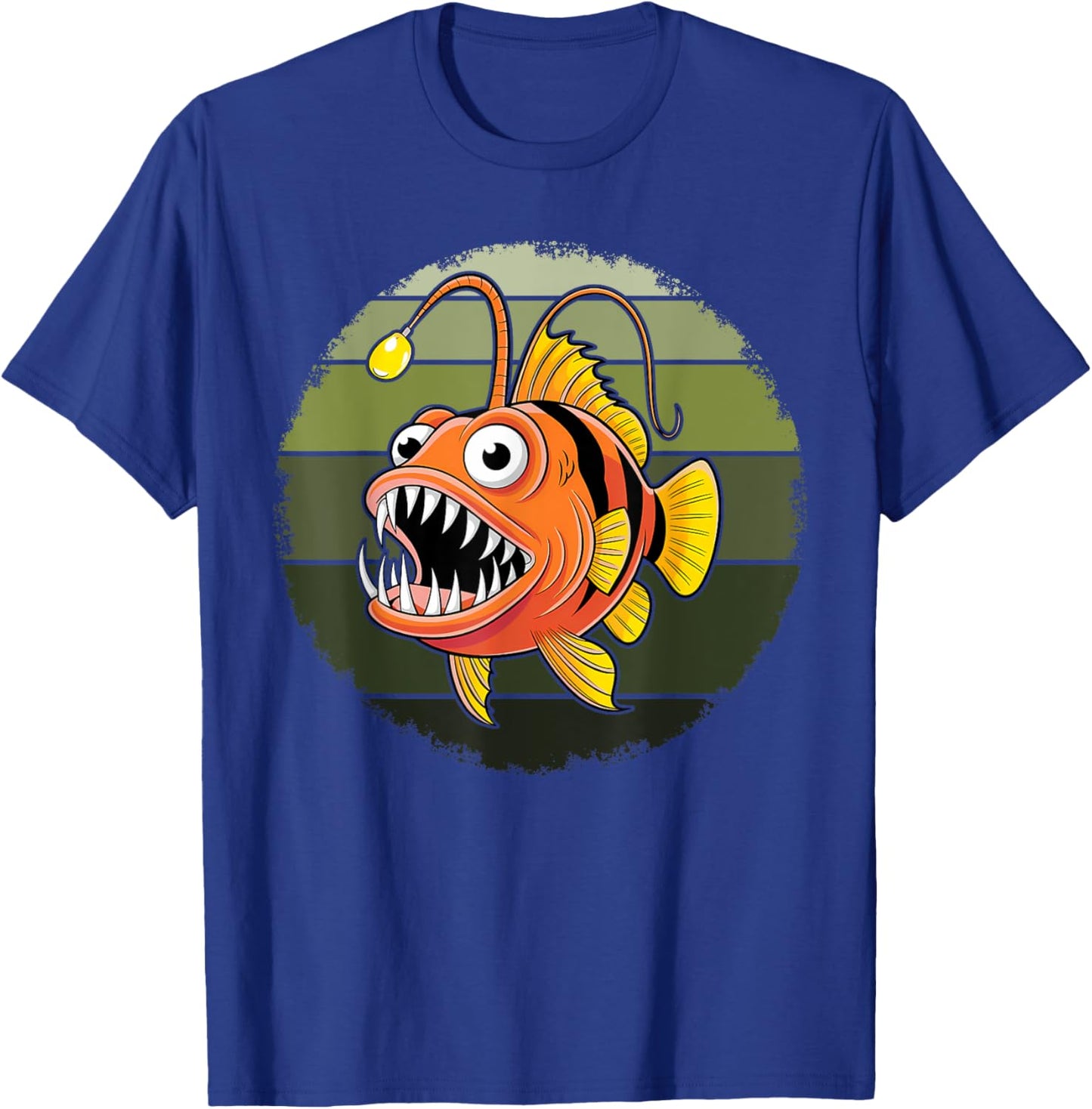 Anglerfish Deep Sea Creatures Angler Fish Sea Monster T-Shirt - T-Shirt | Royal