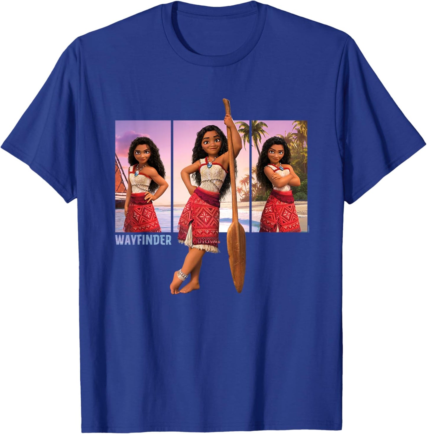 Disney Moana 2 Wayfinder Moana with Oar Pose Trio T-Shirt - T-Shirt | Royal