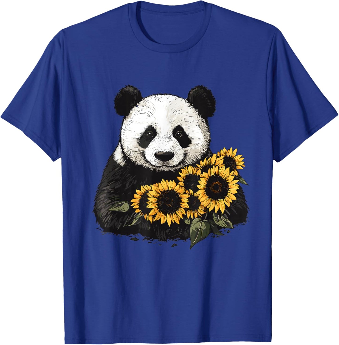 Panda bear with sunflowers, Panda Bear T-Shirt - T-Shirt | Royal