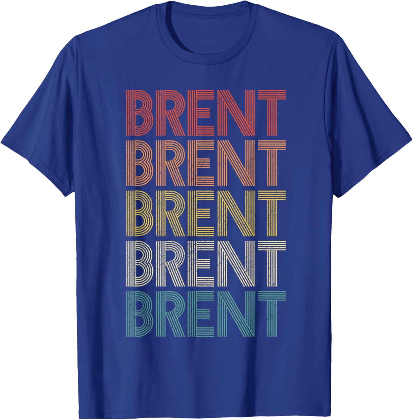 Brent Vintage Retro T-Shirt - T-Shirt | Royal