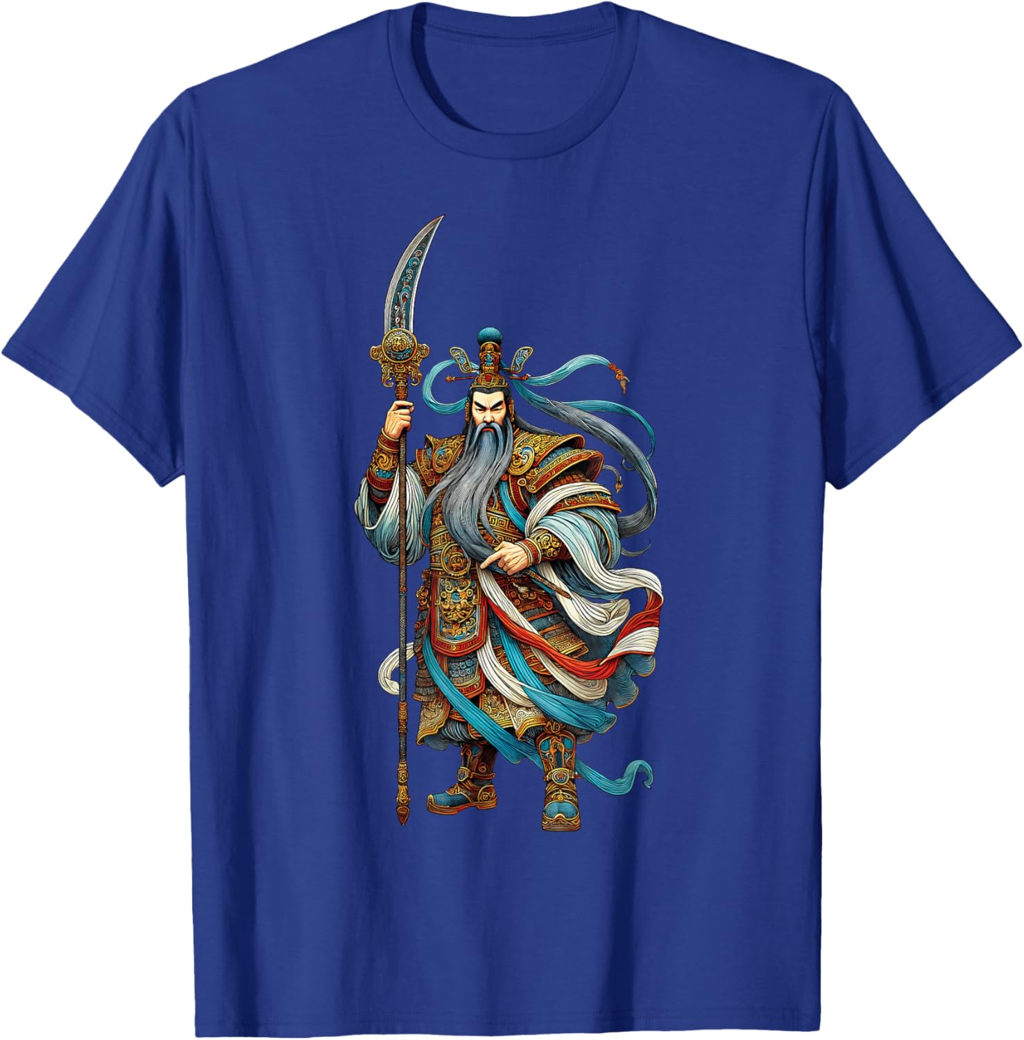 Guan Yu Chinese Warrior God Romance of Three Kingdoms T-Shirt - T-Shirt | Royal