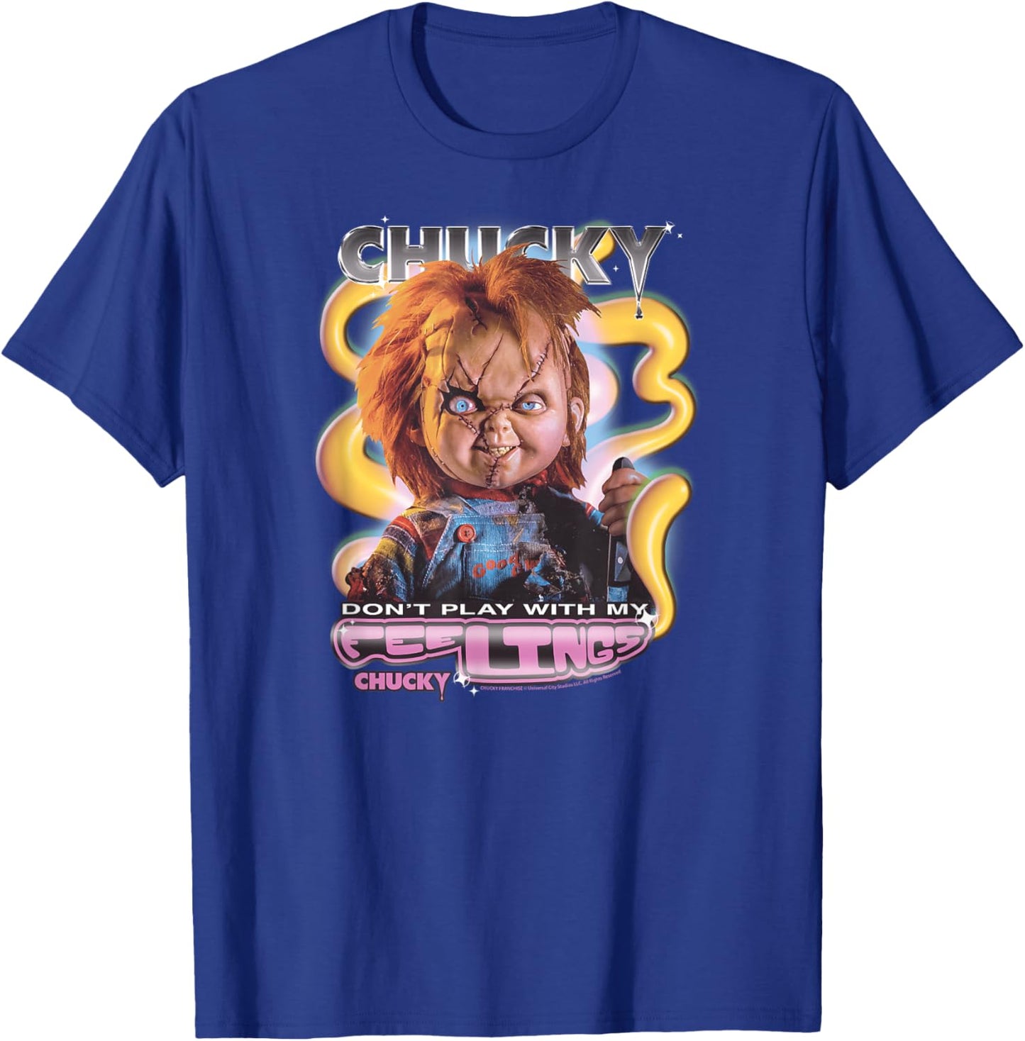 Chucky Don't Play With My Feelings T-Shirt - T-Shirt | Royal