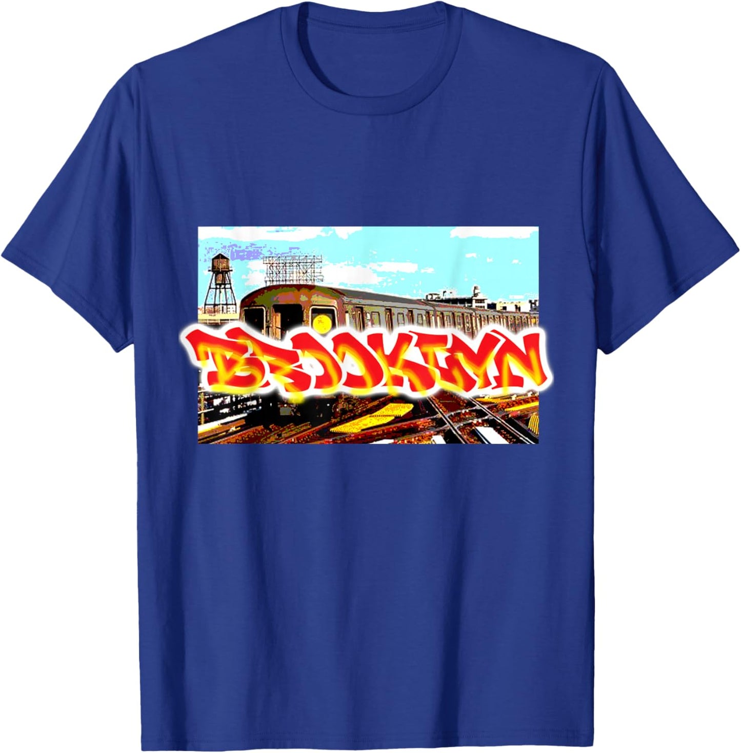 Brooklyn New York Hip Hop NYC Old School Subway Graffiti T-Shirt - T-Shirt | Royal