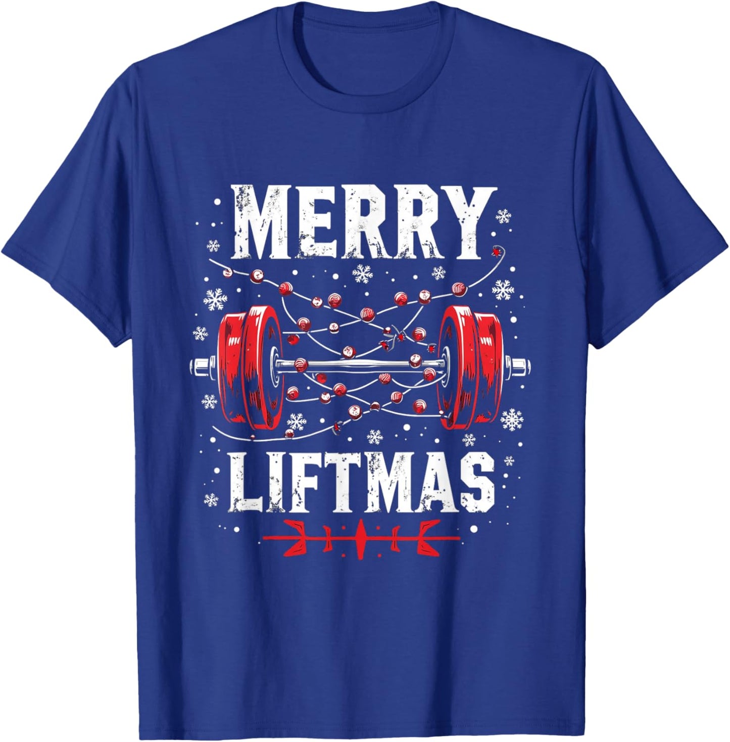 MERRY LIFTMAS Holiday Fitness T-Shirt - T-Shirt | Royal