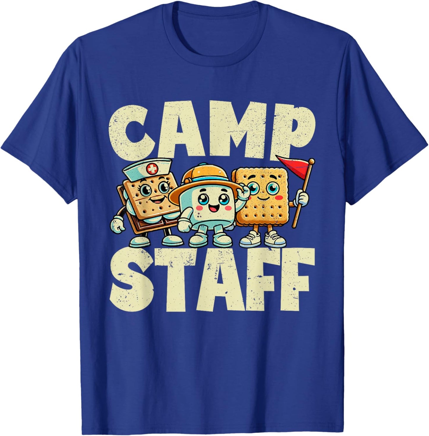 Camp Staff Camping counselor summer camp T-Shirt - T-Shirt | Royal