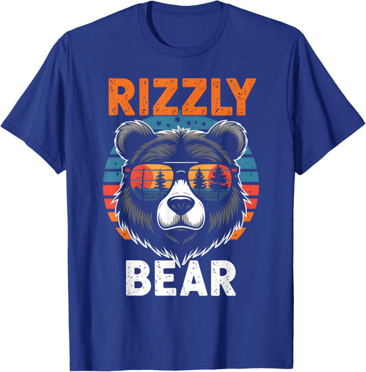 Rizzly Bear Funny Gen Alpha Viral Influencer Slang T-Shirt - T-Shirt | Royal
