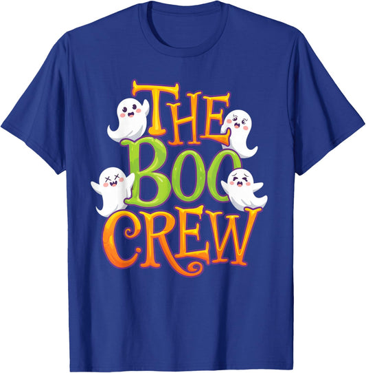 Halloween Ghost The Boo Crew T-Shirt - T-Shirt | Royal
