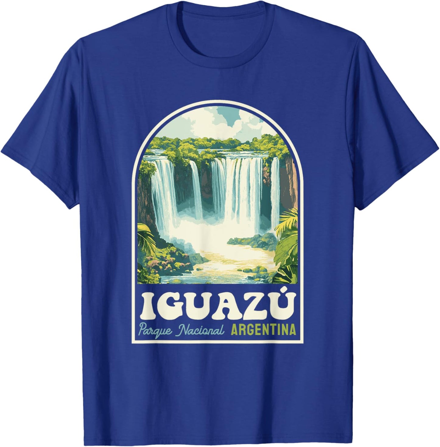 Iguazú Falls National Park Argentina Retro Travel Souvenir T-Shirt - T-Shirt | Royal