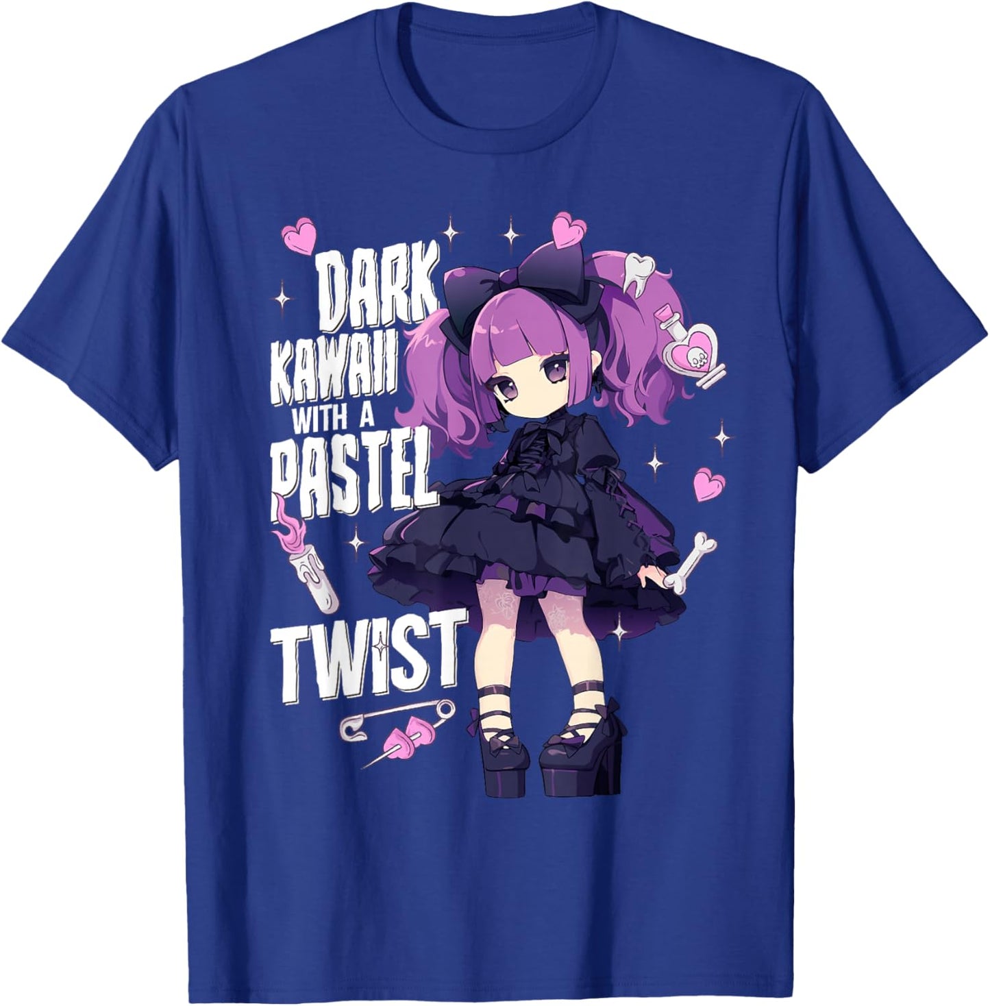 Dark Kawaii With A Pastel Twist Aesthetic T-Shirt - T-Shirt | Royal