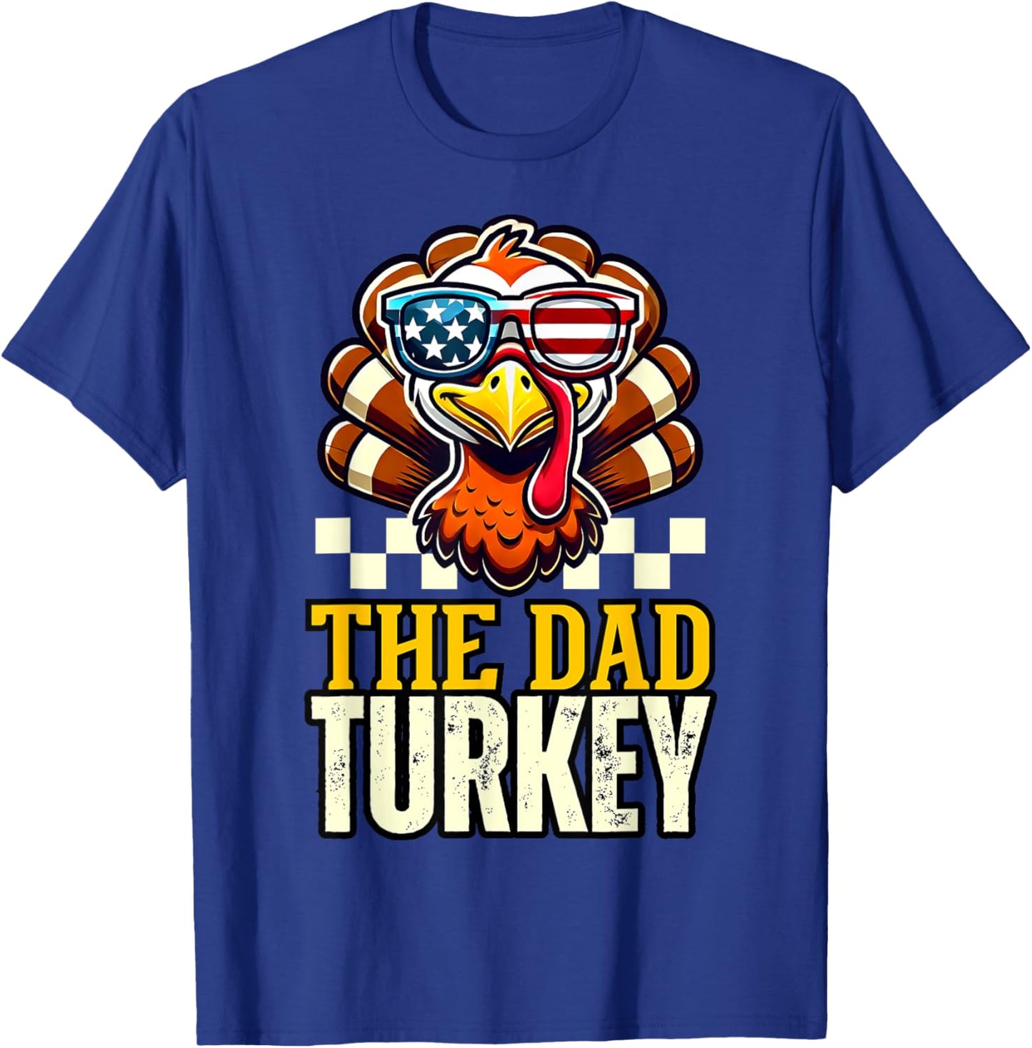 Dad Turkey Daddy Dinner Group matching family thanksgiving T-Shirt - T-Shirt | Royal