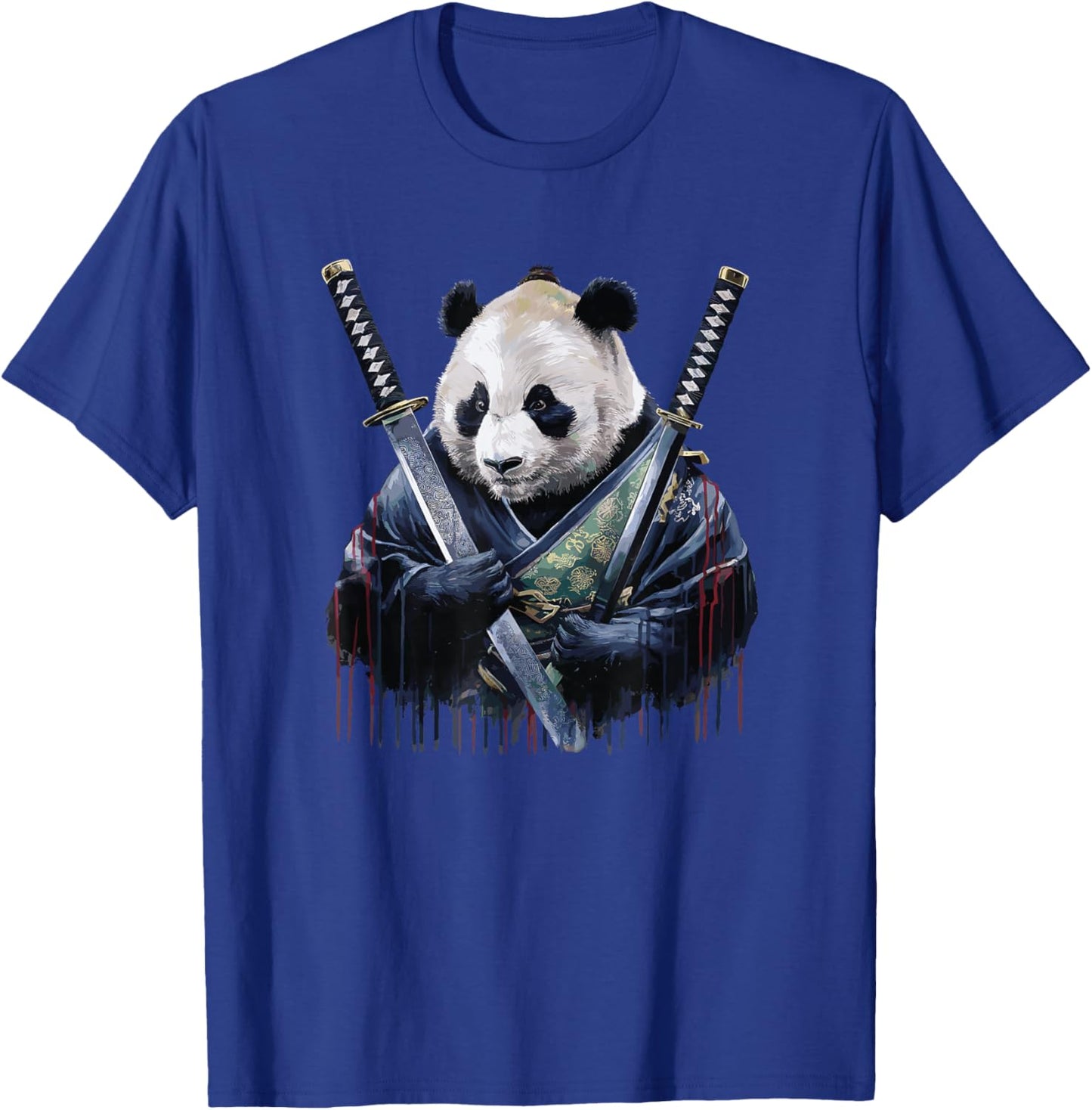 Japanese Samurai Panda Bear Pandas T-Shirt - T-Shirt | Royal