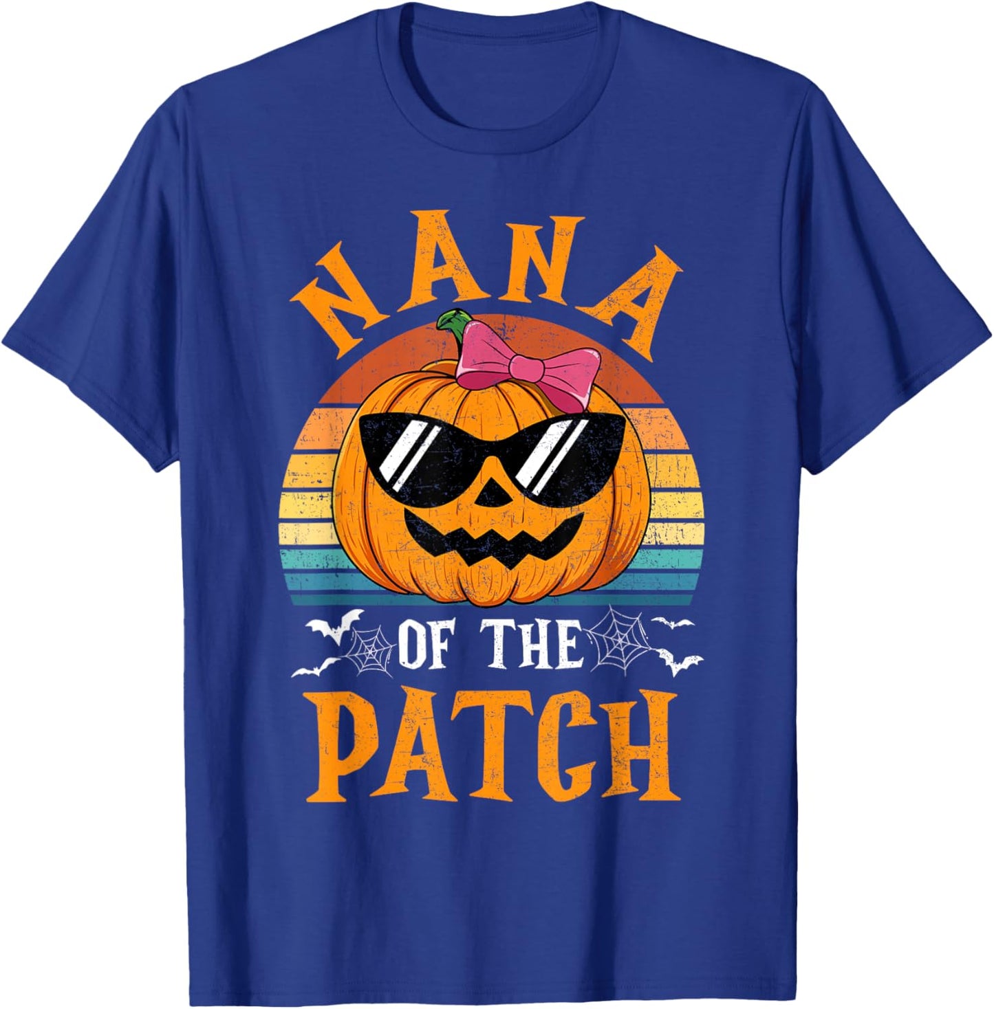 Pumpkin Nana Of The Patch Halloween Costume Family T-Shirt - T-Shirt | Royal