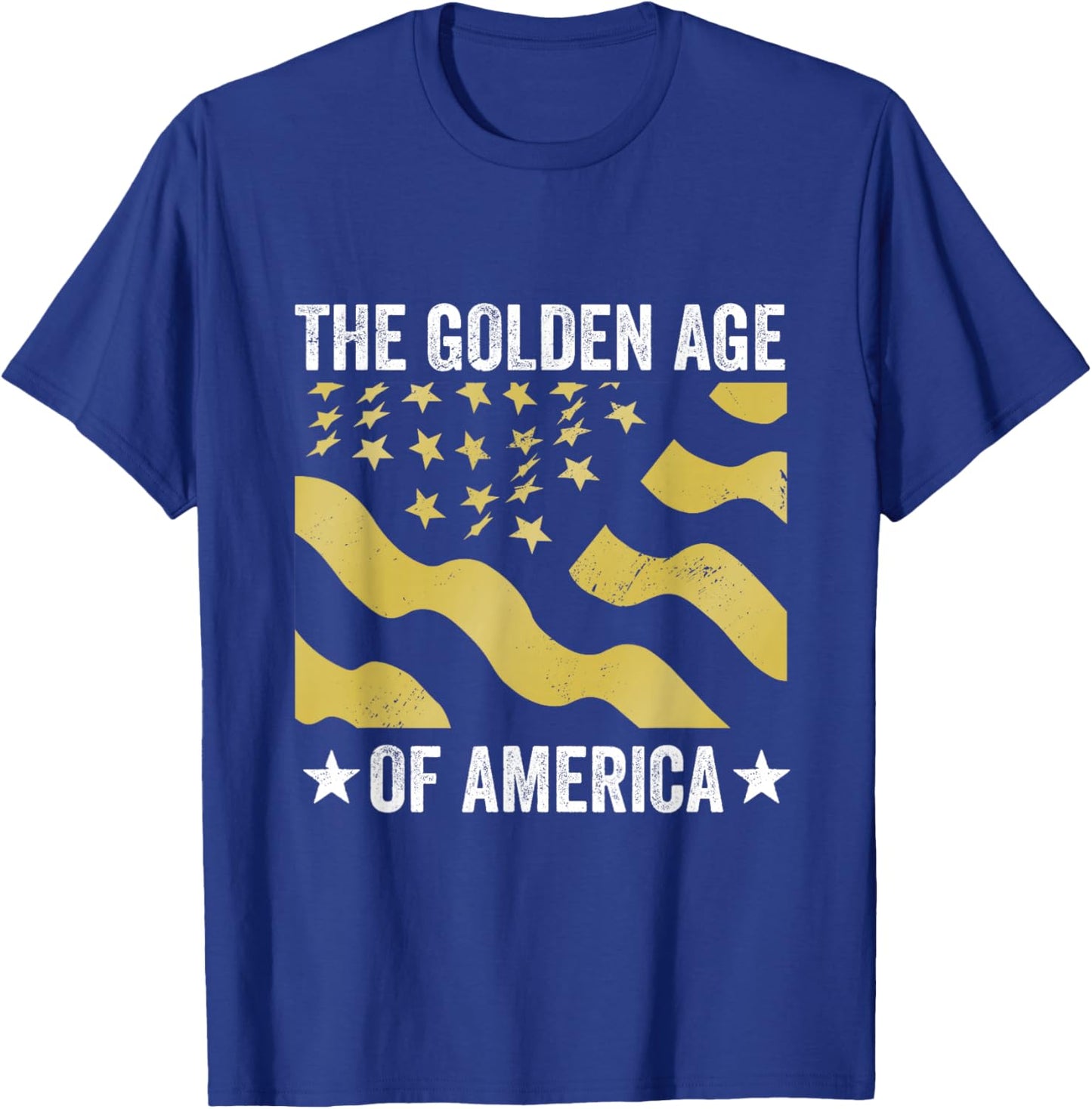 The Golden Age of America USA Flag T-Shirt - T-Shirt | Royal