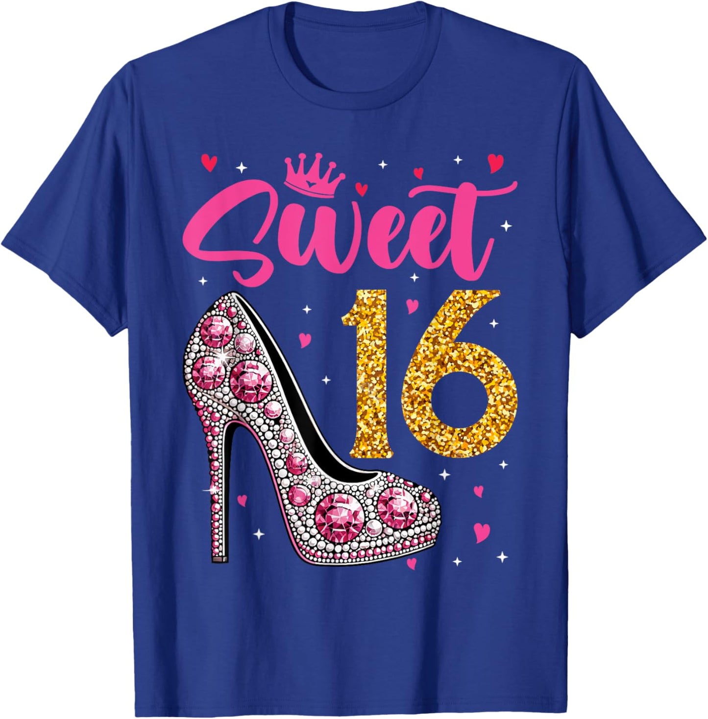 Sweet 16 Design I Rose Balloon Decoration Birthday Outfit T-Shirt - T-Shirt | Royal