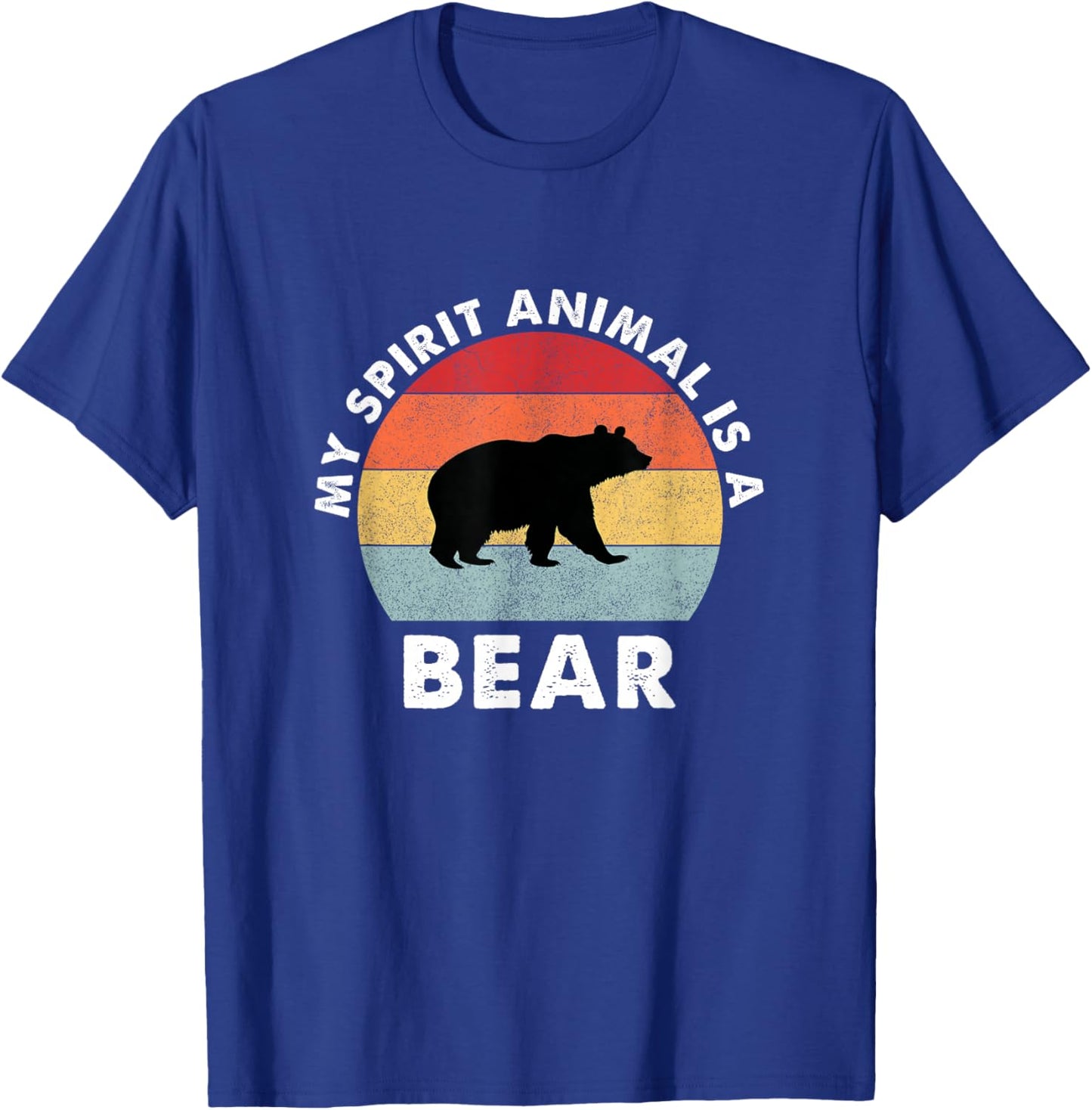 Vintage My Spirit Animal Is A Bear T-Shirt - T-Shirt | Royal