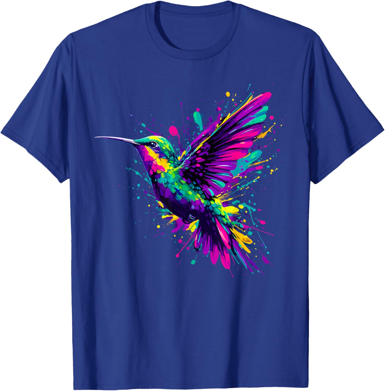 Hummingbird Colorful T-Shirt - T-Shirt | Royal