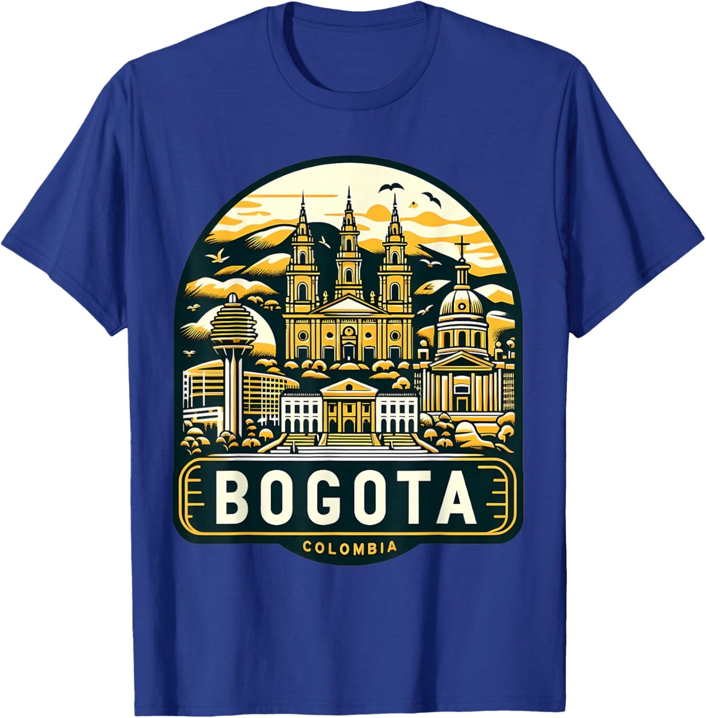 Bogota Colombia City Souvenir Capital Memorabilia Landmarks T-Shirt - T-Shirt | Royal