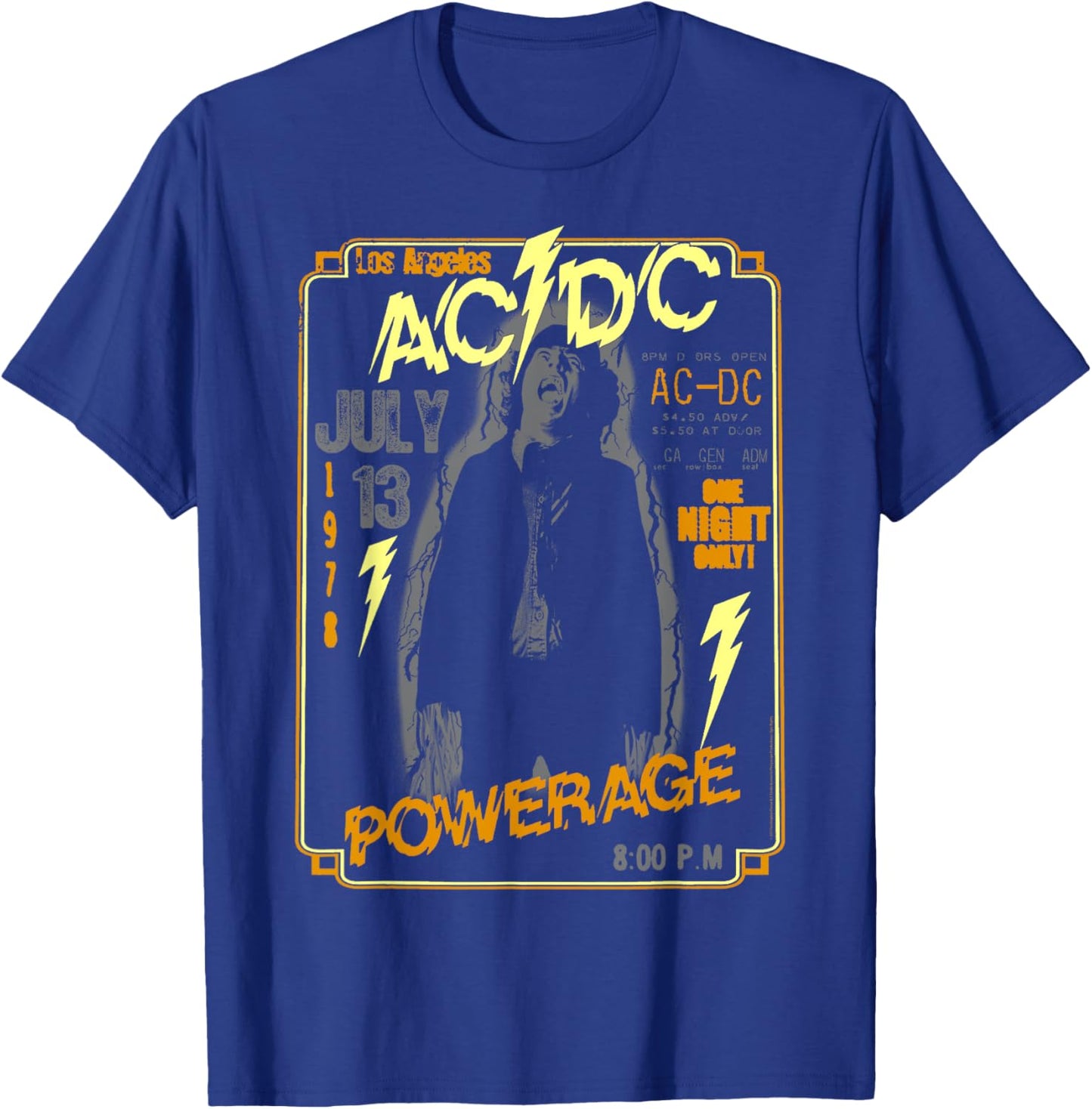 AC/DC - One Night Only T-Shirt - T-Shirt | Royal