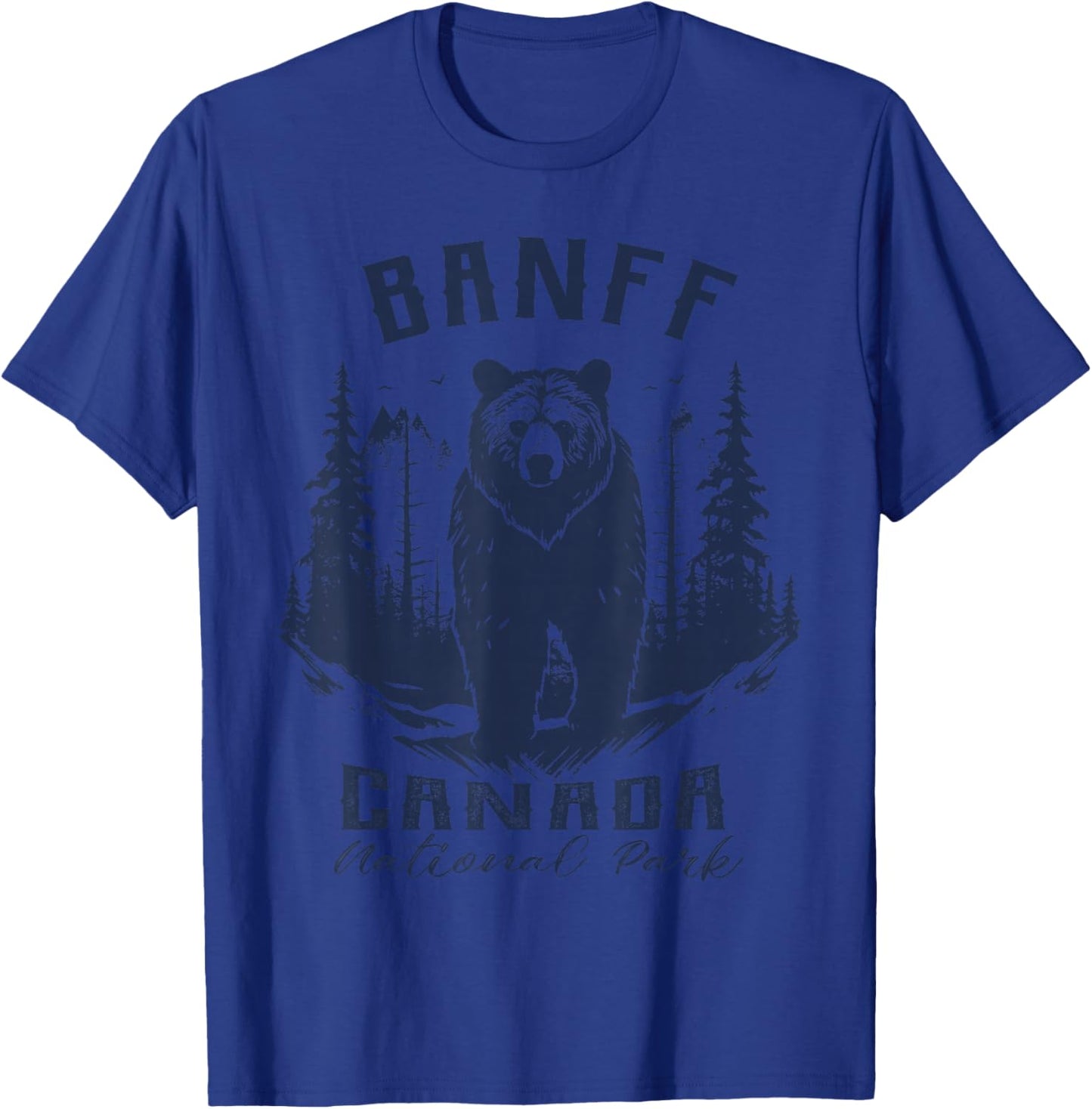 Vintage Banff National Park Canada Souvenir Hiking Camping T-Shirt - T-Shirt | Royal