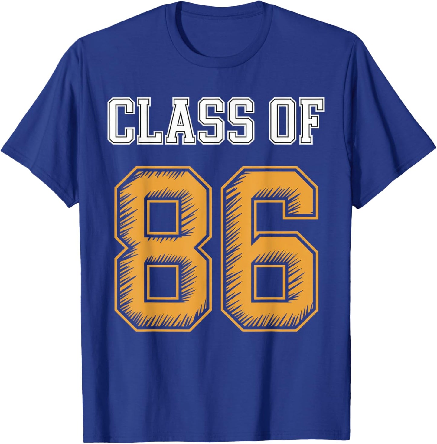 Class Of 1986 Reunion Vintage Class Of 86 Reunion T-Shirt - T-Shirt | Royal