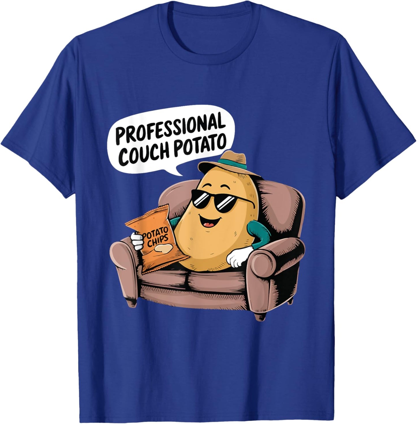 Lazy Personal Funny Professional Couch Potatoes Retirement T-Shirt - T-Shirt | Royal