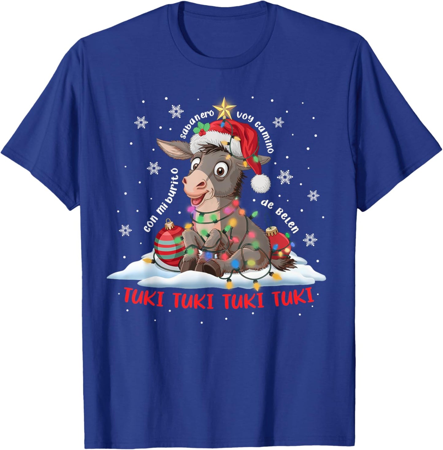 Funny Tuki Tuki Donkey Latino Mi Burrito Sabanero Mexican T-Shirt - T-Shirt | Royal