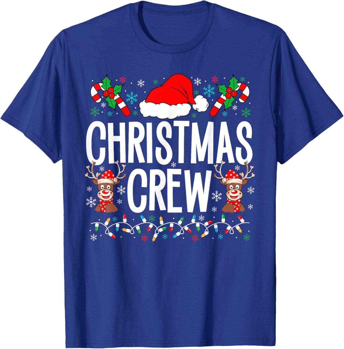Christmas Crew Family Matching Xmas Toddler Kid Boy Girl T-Shirt - T-Shirt | Royal