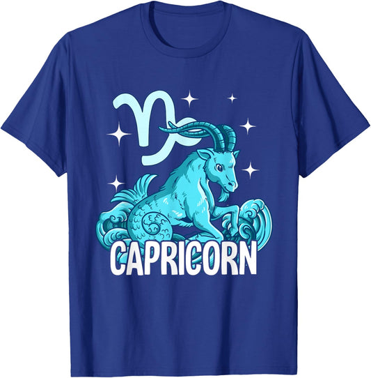 Capricorn Zodiac Sign T-Shirt - T-Shirt | Royal
