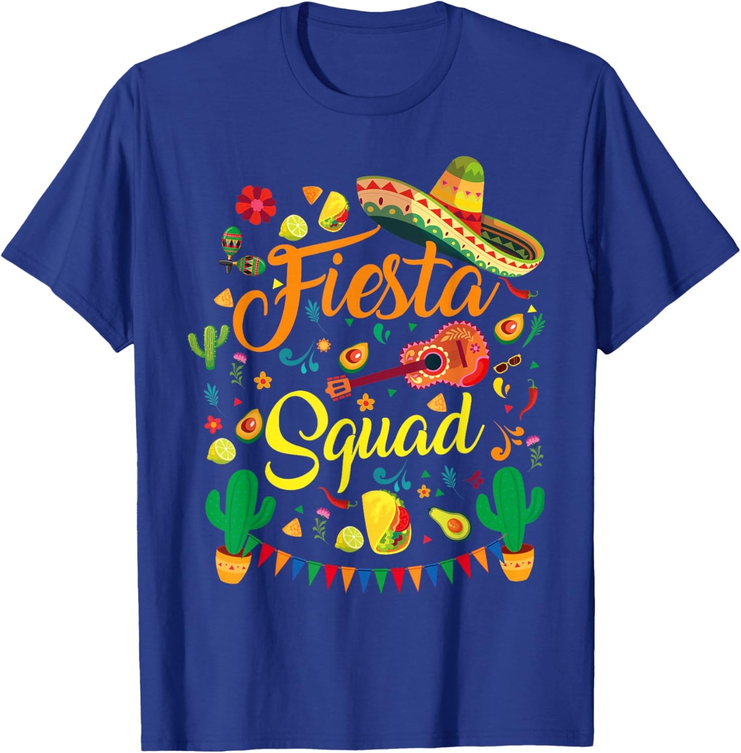 Cinco de Mayo Fiesta Squad Family Matching Men Women & Kids T-Shirt - T-Shirt | Royal
