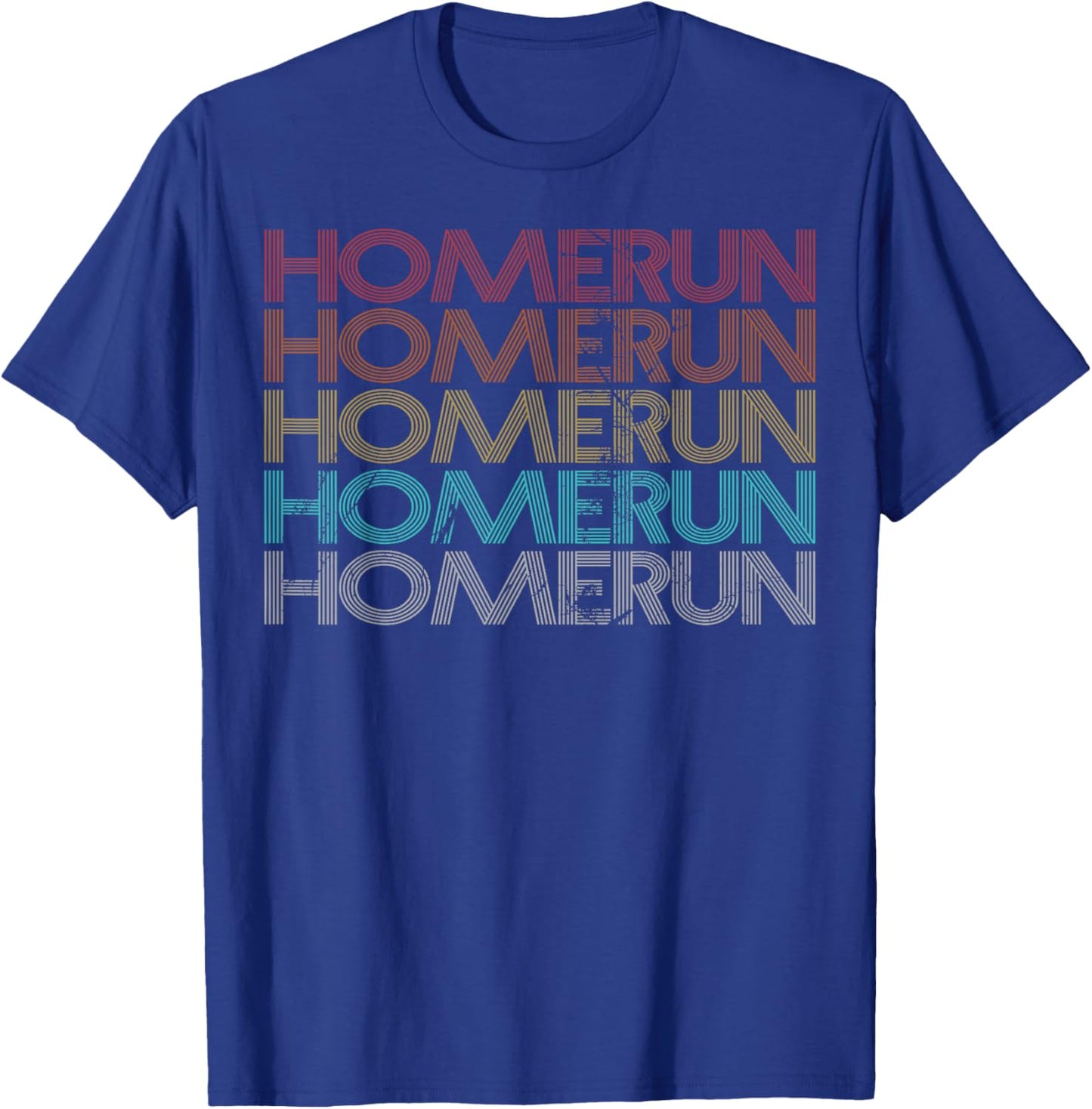 Retro Vintage Homerun T-Shirt - T-Shirt | Royal