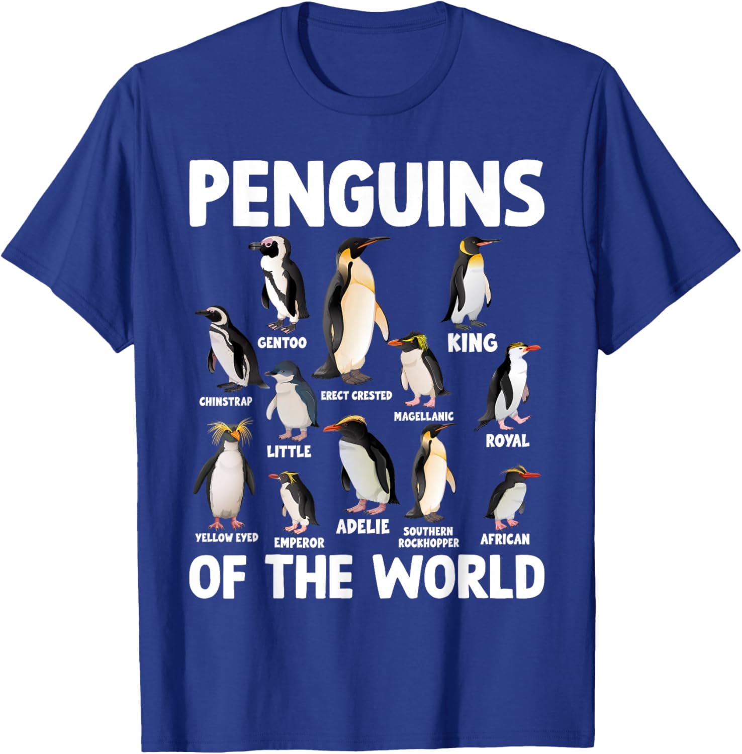 Penguin Lover Gift Co. -Child Penguin Lovers - Black - Small - Short Sleeve - Cartoon Penguins - Animals - Graphic - - Fall, Winter T-Shirt - T-Shirt | Royal