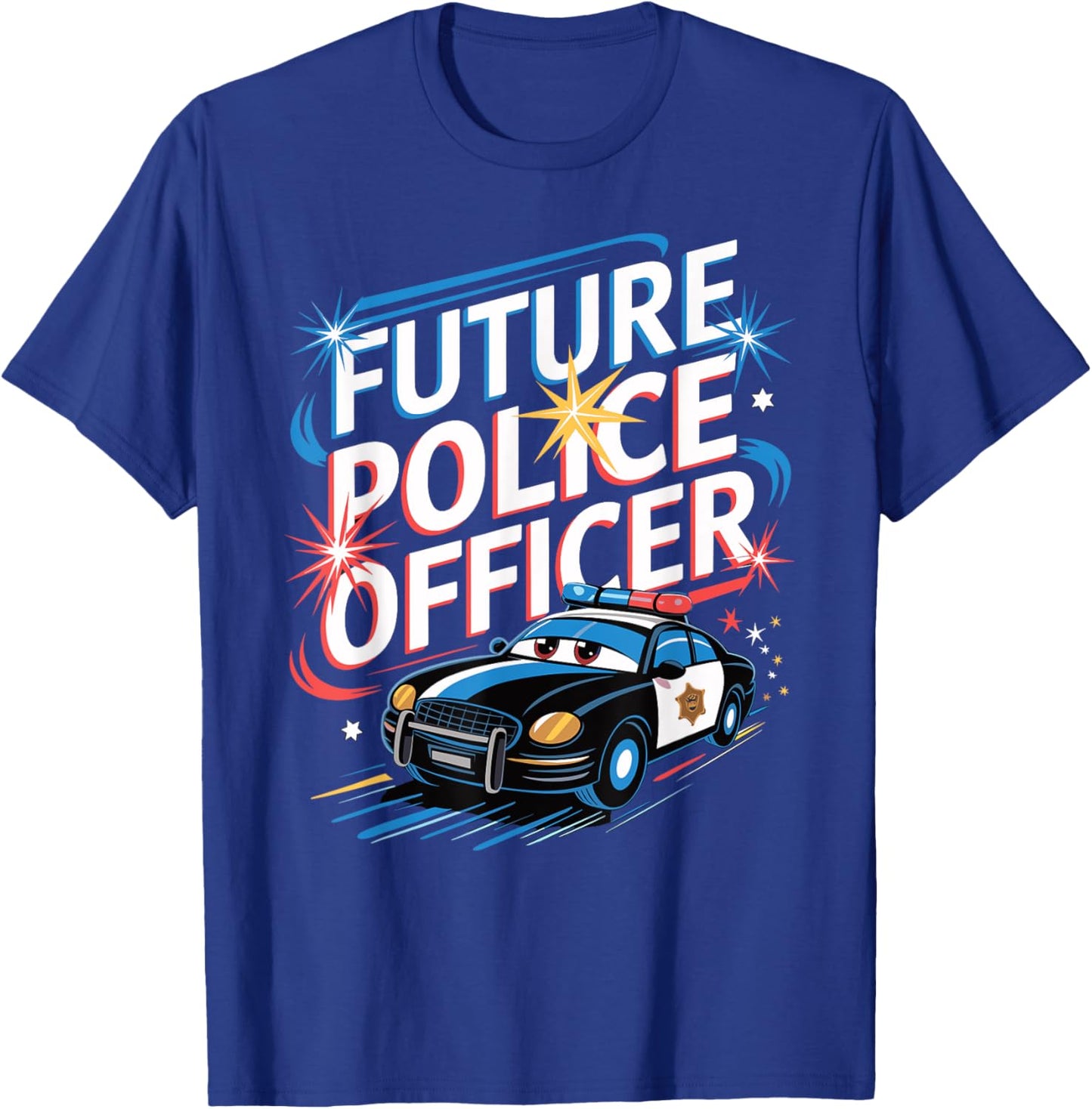 Wee Woo Police Car Police Costume Future Police Officer T-Shirt - T-Shirt | Royal