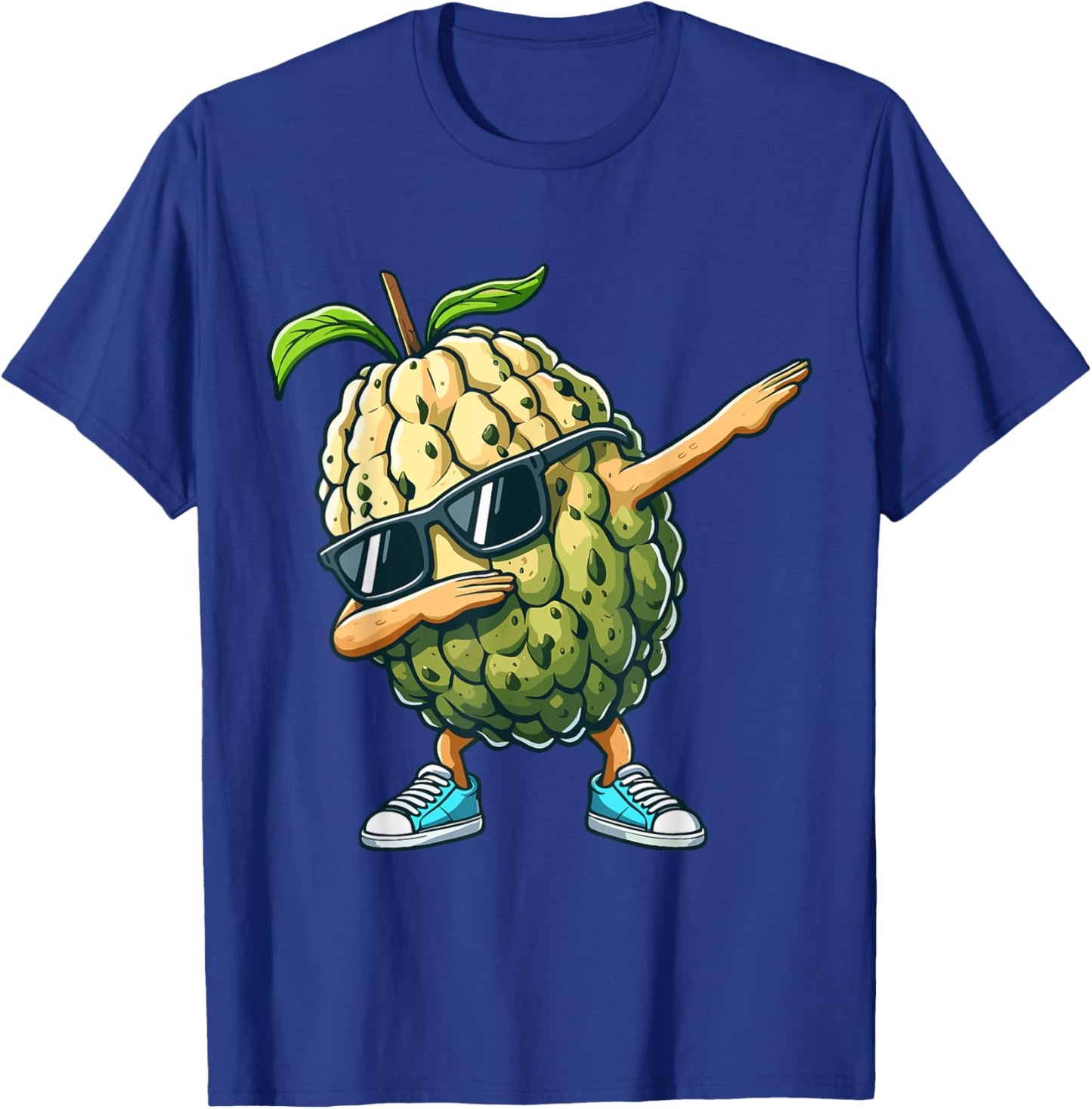 Cherimoya Dabbing Dance Sunglasses Fruit Lovers T-Shirt - T-Shirt | Royal