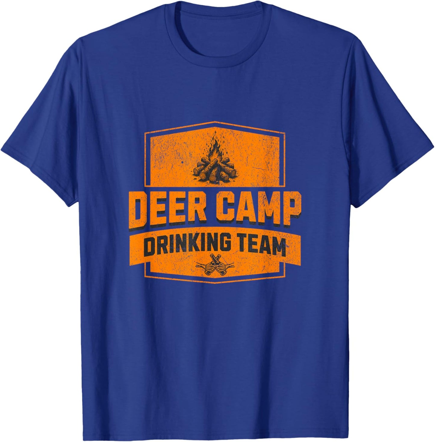 Deer Camp Drinking Team - Funny Hunting T-Shirt - T-Shirt | Royal