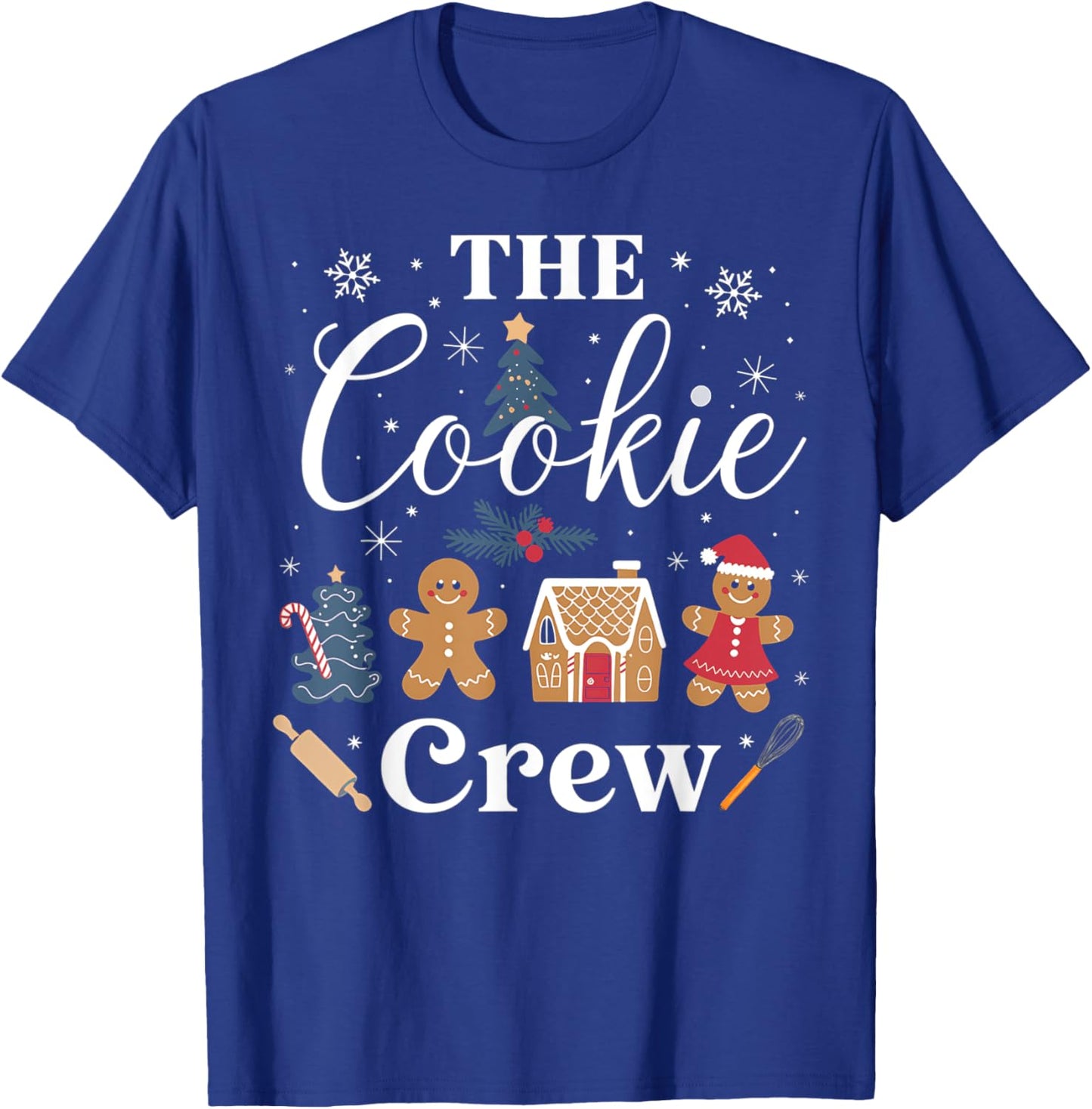 The Cookie Crew Christmas Baking Cookie Lover Kids Women T-Shirt - T-Shirt | Royal