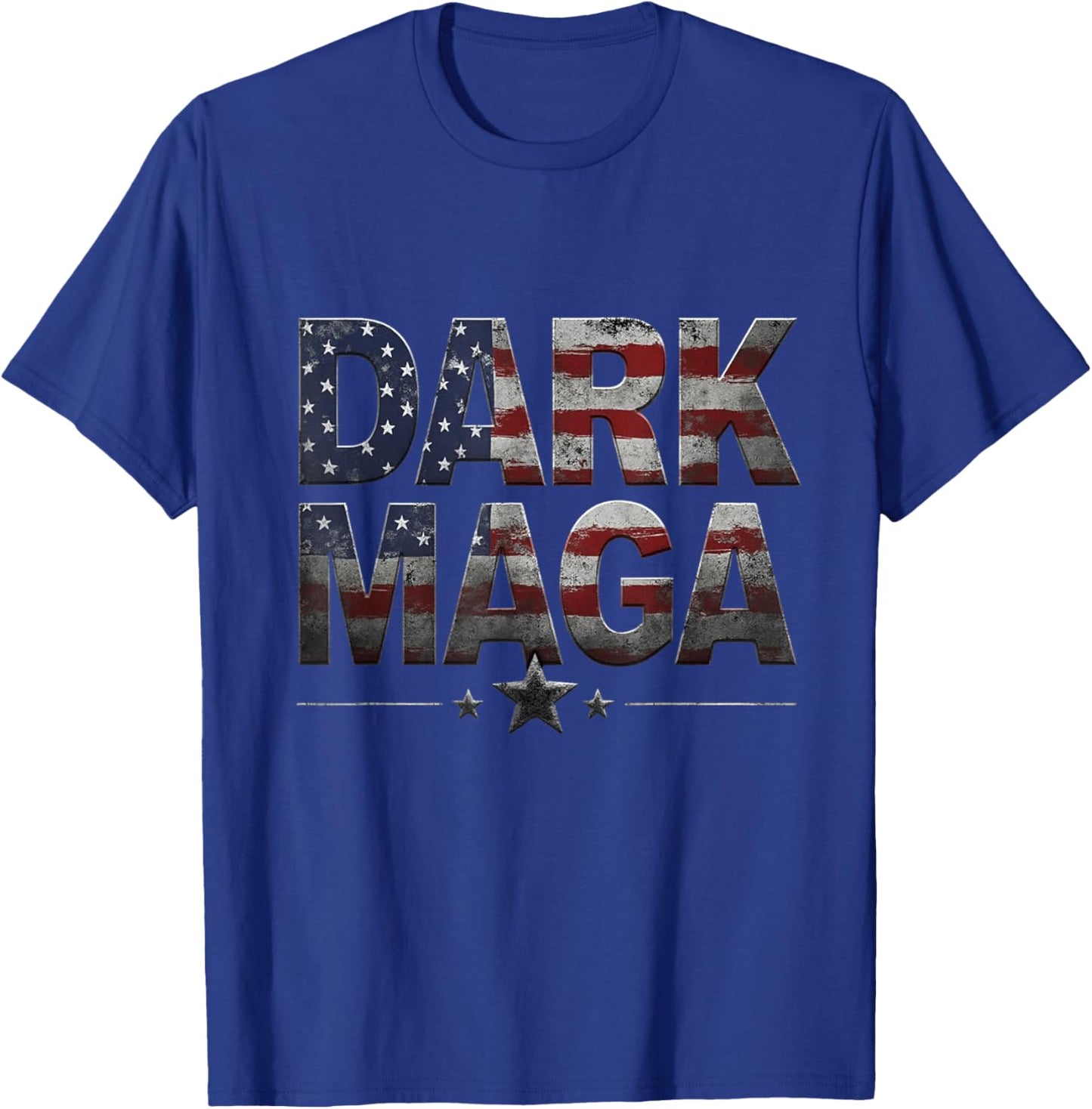 New! DARK MAGA - 2024 US Flag Dark MAGA - Hot! DARK MAGA T-Shirt - T-Shirt | Royal