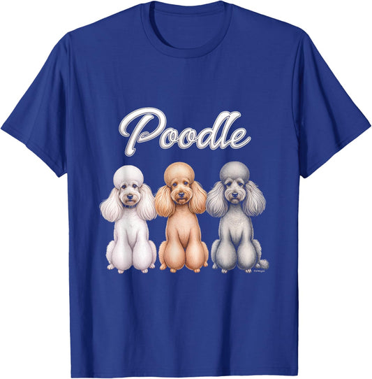 Poodle Dog Cute Puppy Dogs Breed Poodle Lover T-Shirt - T-Shirt | Royal