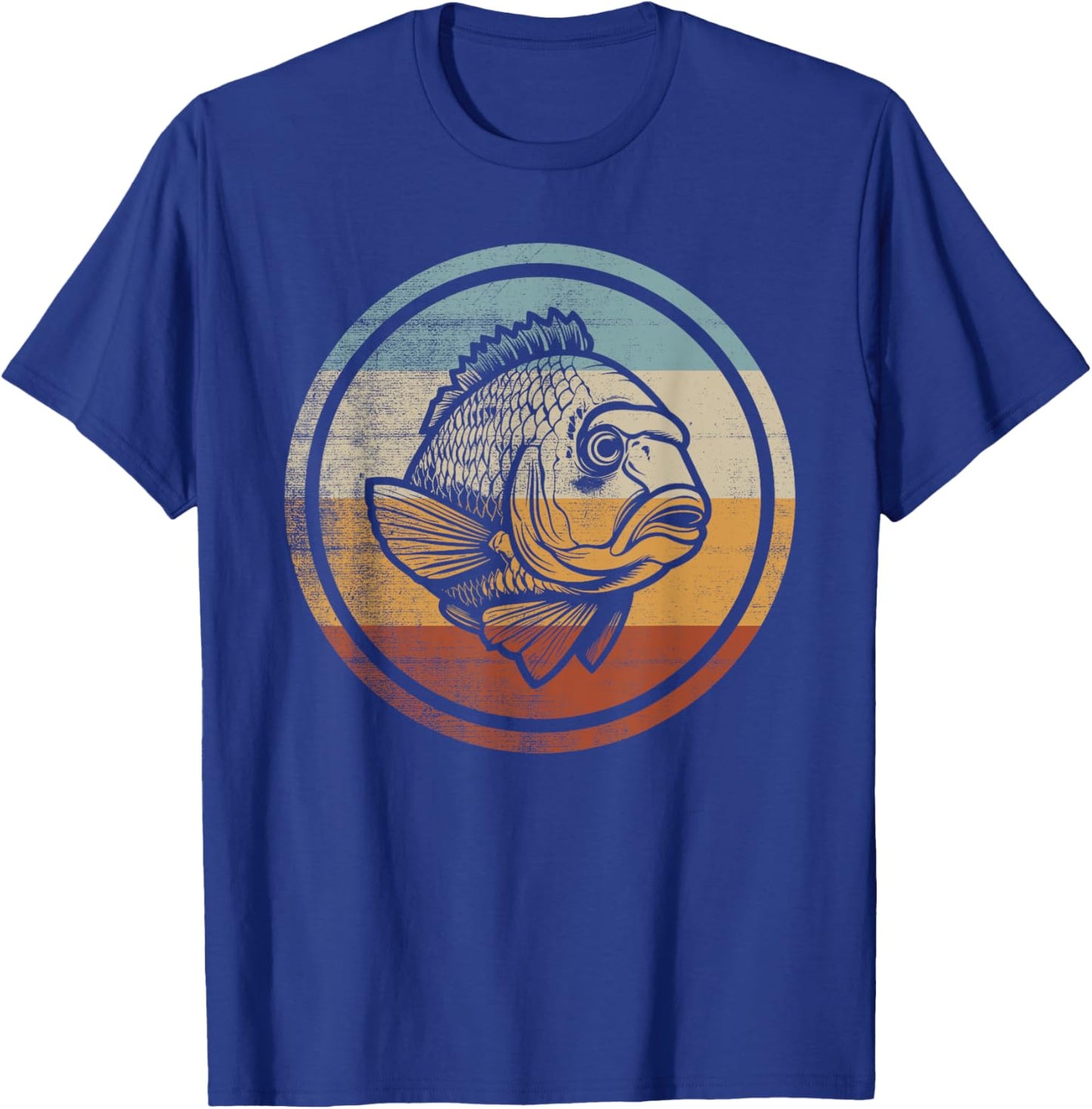 Retro Vintage Design Sheepshead Fish T-Shirt - T-Shirt | Royal